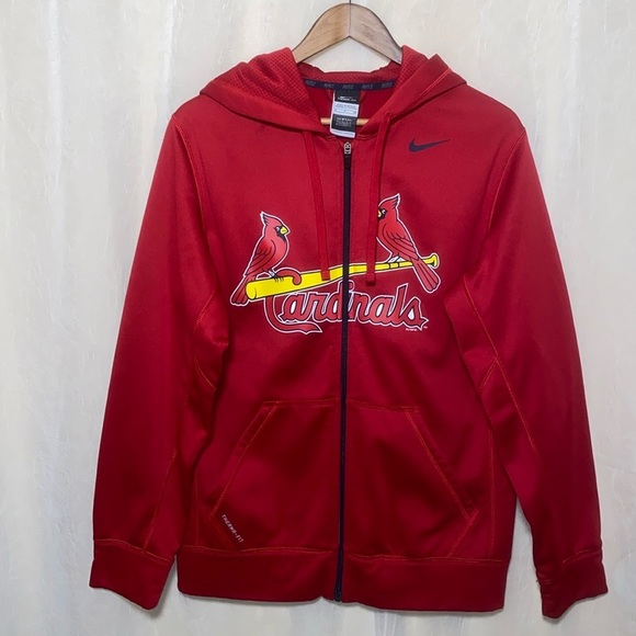 Saint Louis Cardinals Nike THERMA Fit..men size small zipper in front with hood - Picture 1 of 5